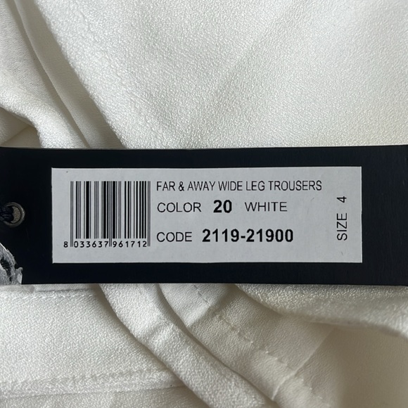 AS by DF white wide leg dress pants - Picture 3 of 3